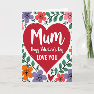 Carte de la Saint-Valentin pour maman je t'aime