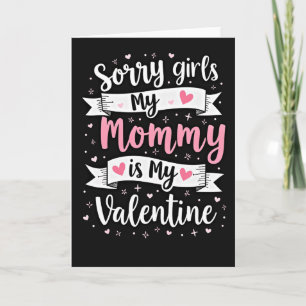 Carte de la Saint-Valentin pour maman pleine de si