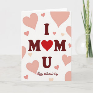 Carte de la Saint-Valentin pour Maman que j'aime