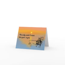 Carte de la Saint-Valentin pour pêcheurs