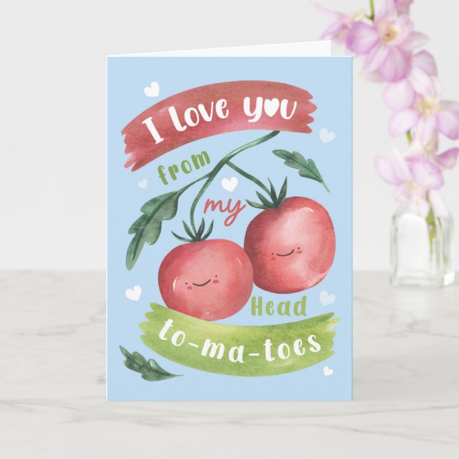 Carte de la Saint-Valentin pour une Tomate Mignonn (Orchidée)