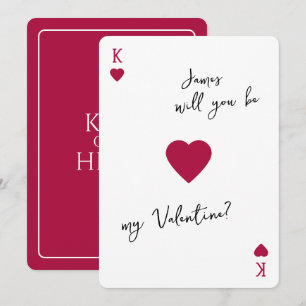 Carte de la Saint-Valentin Roi de mon Cœur Sois mo
