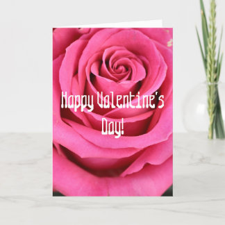 Carte de la Saint-Valentin rose