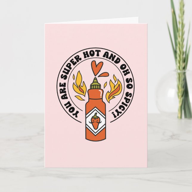 Carte de la Saint-Valentin Sauce Piquante et Épicé (Devant)