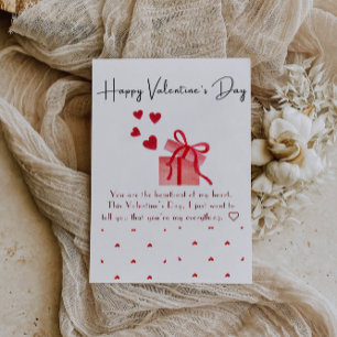 Carte de la Saint-Valentin Simple cœur