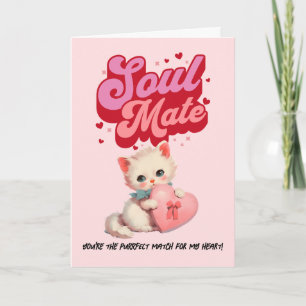 Carte de la Saint-Valentin Soul Mate Retro Kity