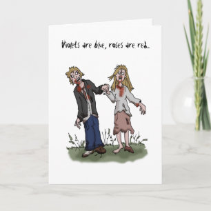 Carte de la Saint Valentin Zombie - Carte d'amour