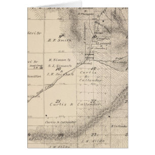 Carte de la section du comté de Tulare T15S R25E