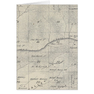 Carte de la section du comté de Tulare T20S R28E