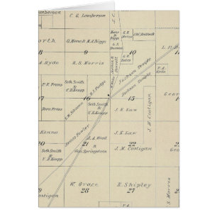 Carte de la section du comté de Tulare T23S R23E