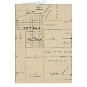 Carte de la section du comté de Tulare T24S R23E