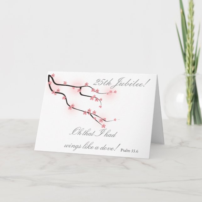 Carte de la soeur catholique "25e jubilé" (Devant)