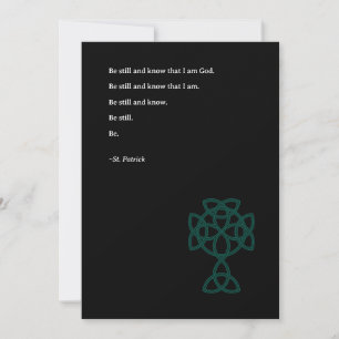 Carte de la St. Patrick avec croix celtique   Cita