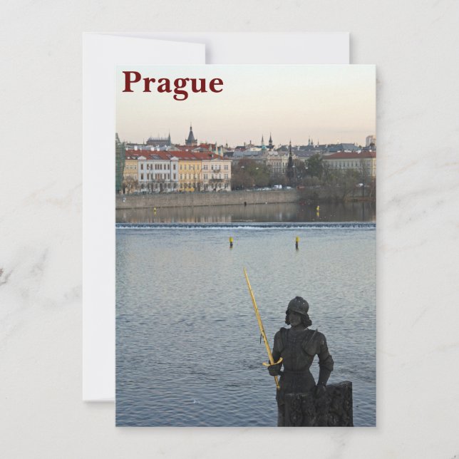Carte de la statue de Prague (Devant)