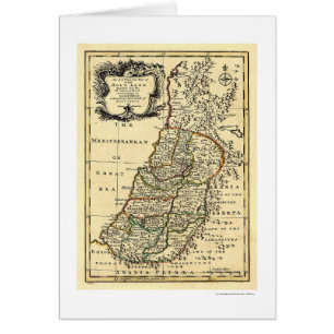 Carte de la Terre Sainte de l'Israël par Bowen