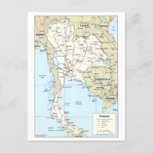 Carte de la Thaïlande