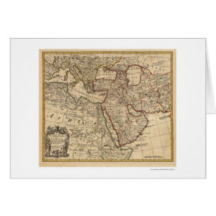 Carte de la Turquie Perse Arabie - 1721
