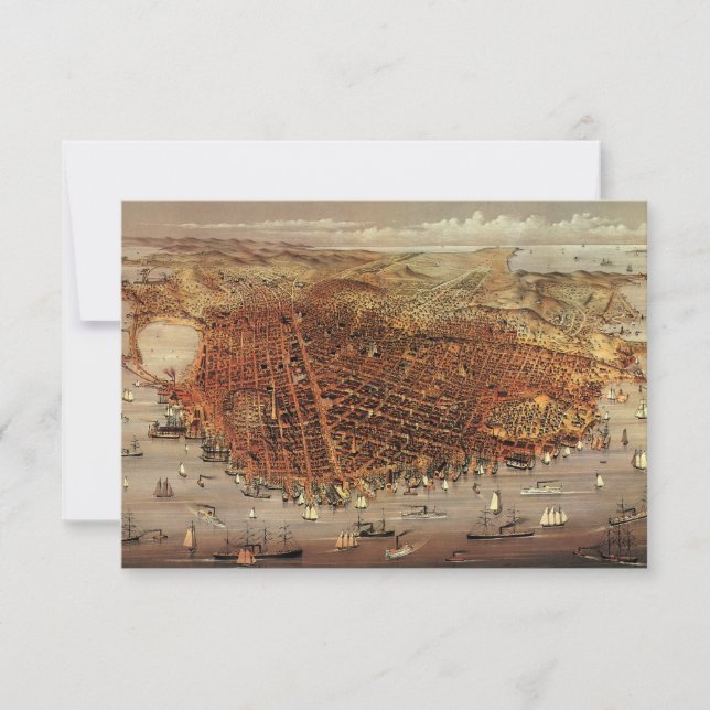 Carte de la ville antique de San Francisco, change (Devant)