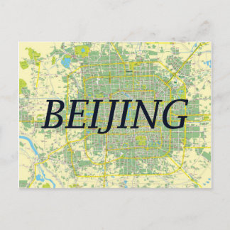CARTE DE LA VILLE CARTES POSTCARDS ♥ Pékin