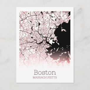 Carte de la ville de Boston