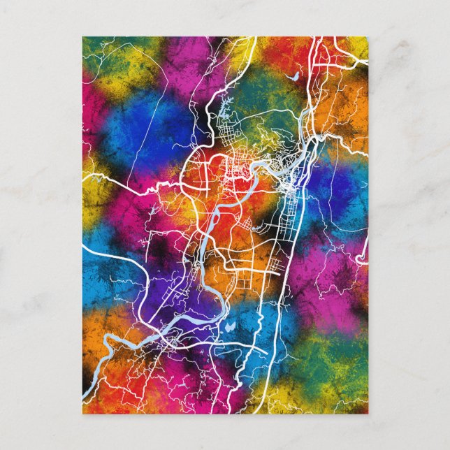 Carte de la ville de Dazhou (Devant)