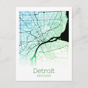Carte de la ville de Detroit