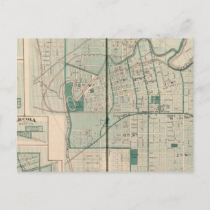 Carte de la ville de Fort Wayne avec Cedarville