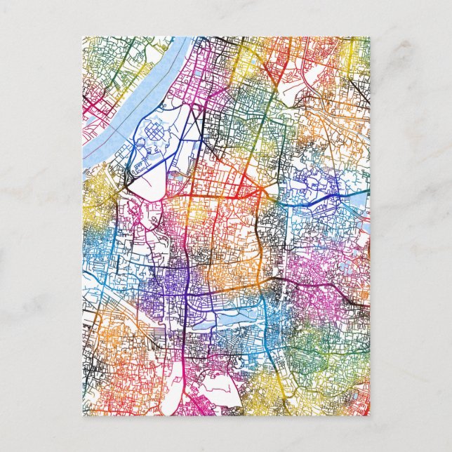 Carte de la ville de Kolkata West Bengale (Devant)