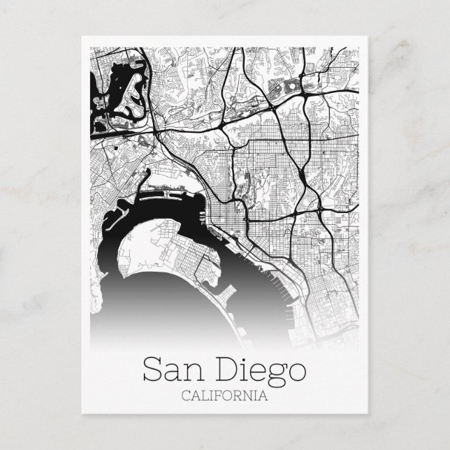 Carte de la ville de San Diego (Devant)