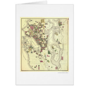 Carte de la ville de Seattle 1890