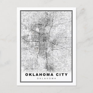 Carte de la ville d'Oklahoma