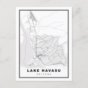 Carte de la ville du lac Havasu