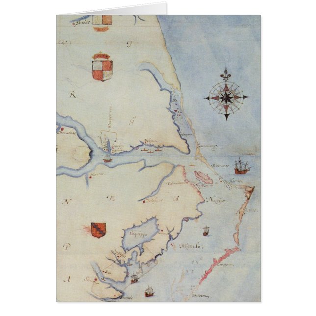 Carte de la Virginie de Raleigh (Devant)