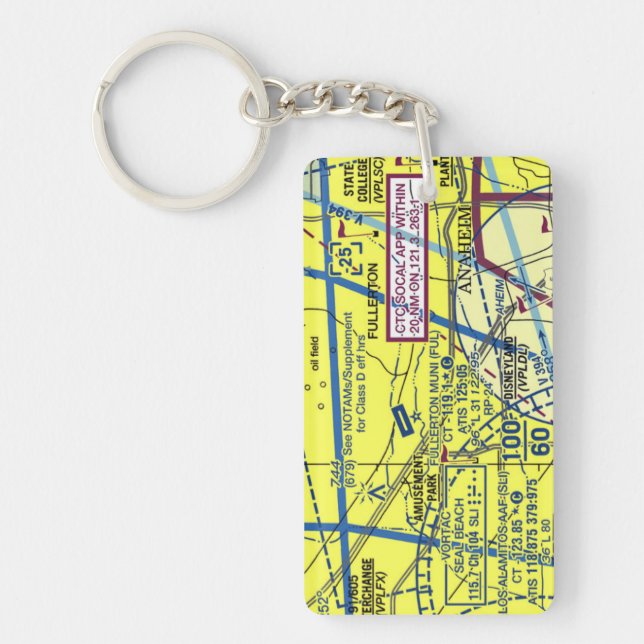 Carte de l'aéroport Fullerton / diagramme de taxi (Devant)