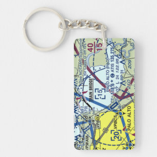 Carte de l'aéroport Palo Alto / diagramme de taxi