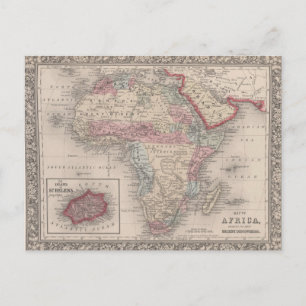 Carte de l'Afrique avec Sainte-Hélène