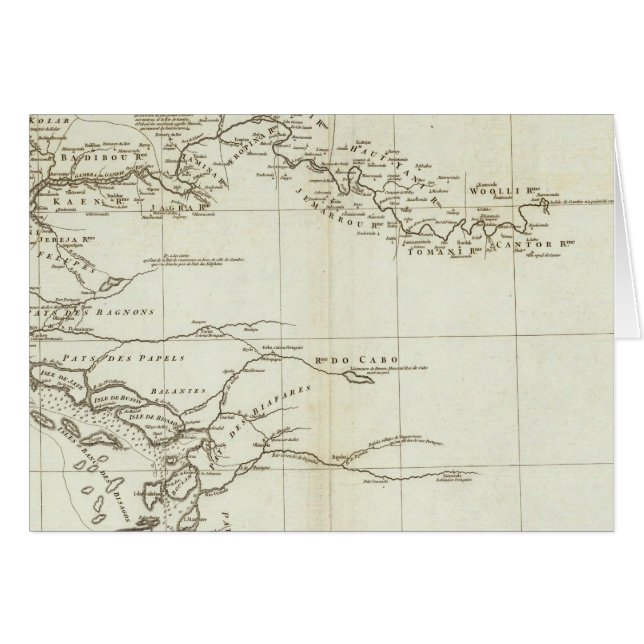 Carte de l'Afrique de l'Ouest (Devant horizontal)