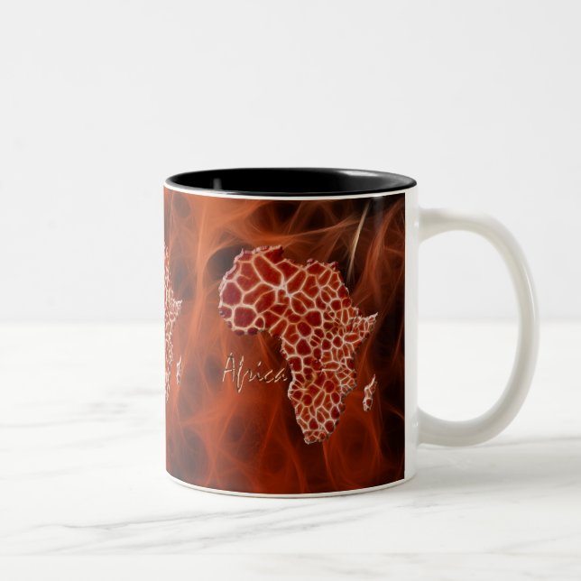 Carte de l'AFRIQUE Giraffe Spots de Mug de la faun (Droit)