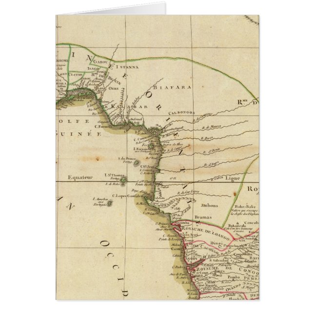 Carte de l'Afrique occidentale (Devant)