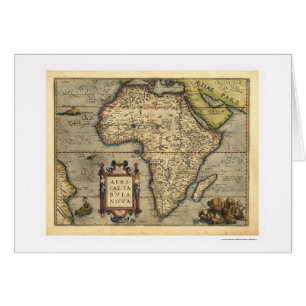 Carte de l'Afrique par Ortelius 1570