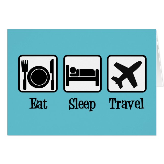 Carte de l'agence de voyage Eat Sleep (Devant horizontal)
