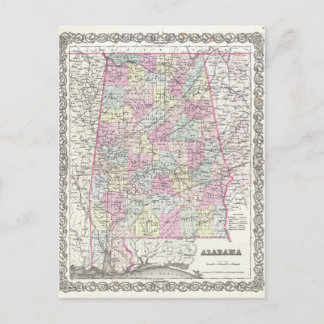 Carte de l'Alabama