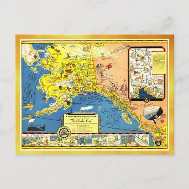 Carte de l'Alaska (Devant)