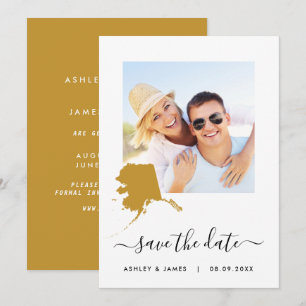 Carte de l'Alaska Mariage photo Enregistrer la car