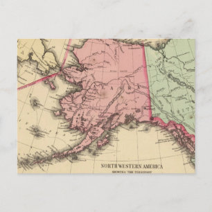 Carte de l'Amérique du Nord par Mitchell