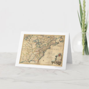 Carte de l'Amérique révolutionnaire - 1777