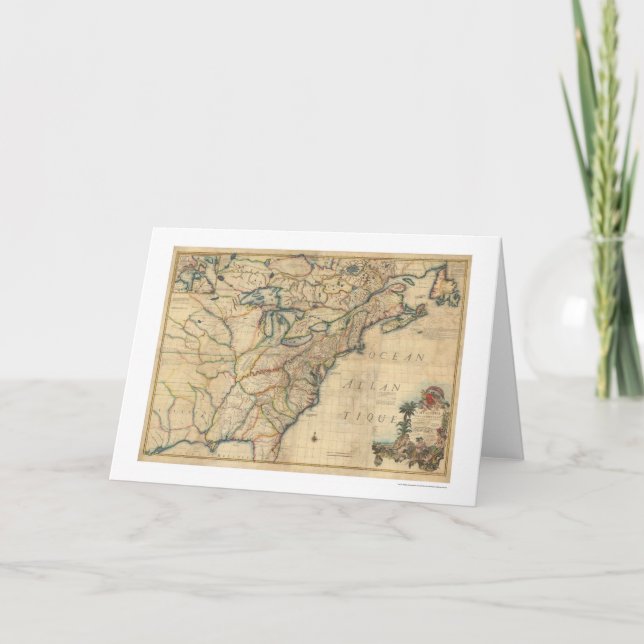 Carte de l'Amérique révolutionnaire - 1777 (Devant)