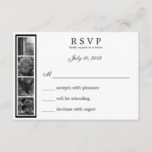 Carte de l'AMOUR RSVP de photographie d'alphabet