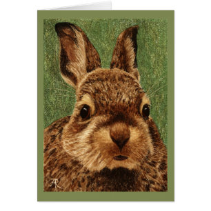 Carte de lapin coton bébé