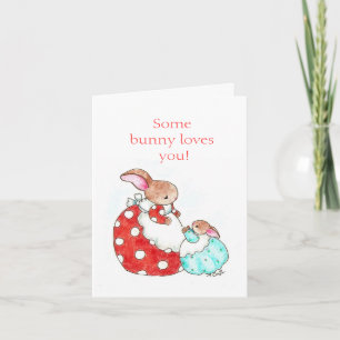 Carte de Lapin d'Amour